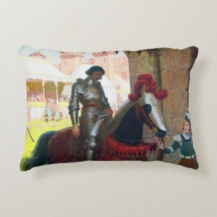 Vanquished, by Edmund Blair Leighton Accent Pillow