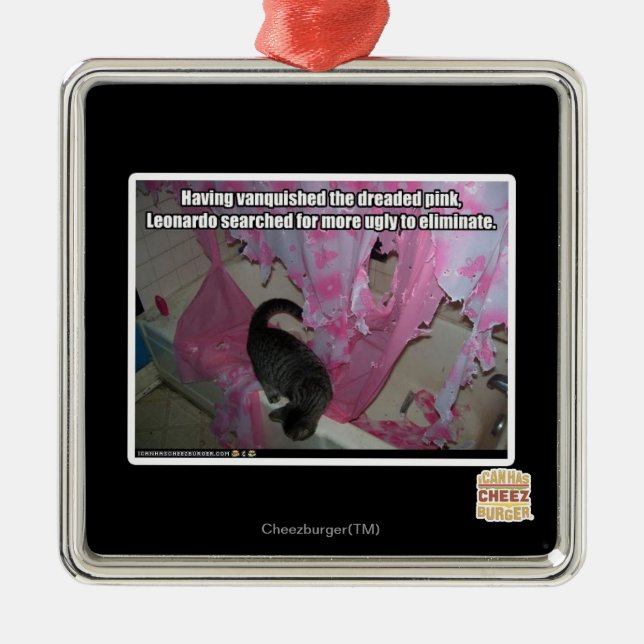Vanquished the dreaded pink metal ornament (Front)