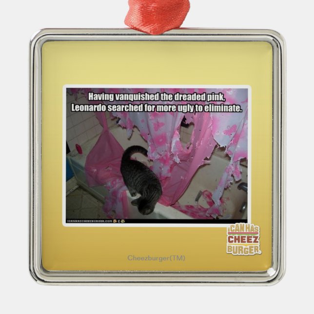 Vanquished the dreaded pink metal ornament (Front)