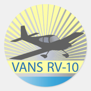 Vans RV-10 Classic Round Sticker