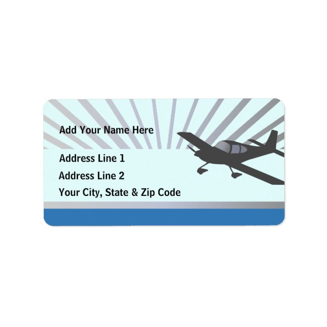 Vans RV-10 Label (Front)