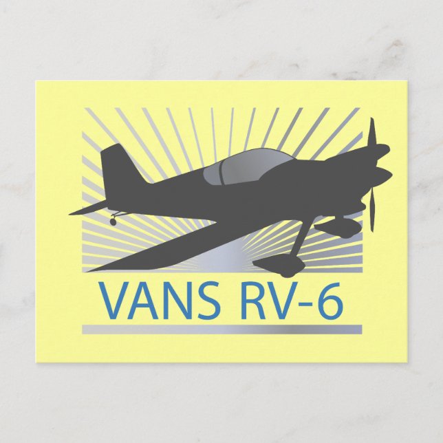 Vans RV-6 Postcard (Front)