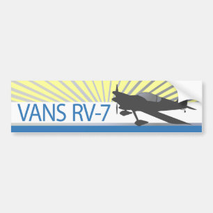 Vans RV-7 Airplane Bumper Sticker