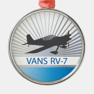 Vans RV-7 Airplane Metal Ornament