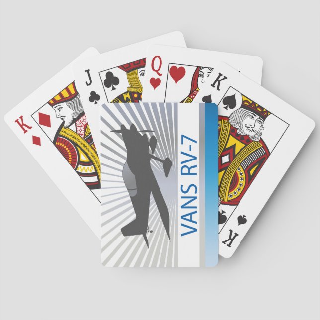 Vans RV-7 Airplane Playing Cards (Back)