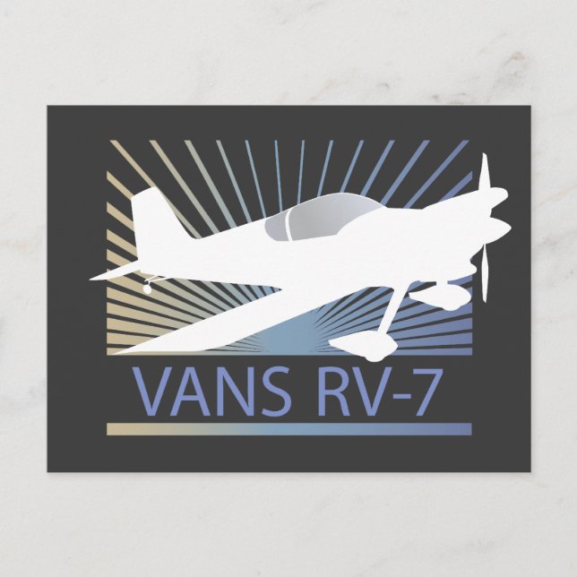 Vans RV-7 Airplane Postcard (Front)