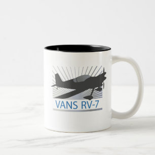 Vans RV-7 Airplane Two-Tone Coffee Mug