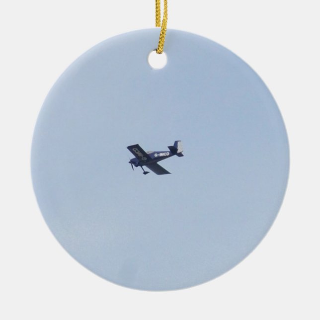Vans RV-7 Light Airplane Ceramic Ornament (Front)