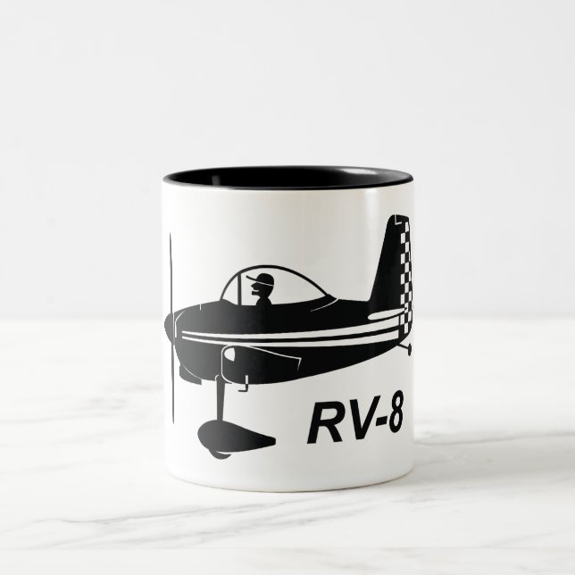 Vans RV-8 Caricature Two-Tone Coffee Mug (Center)