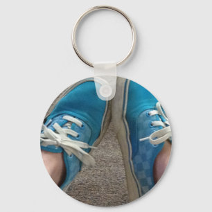vans shoes blue keychain