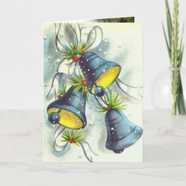 Vantage christmas card with bells (Front)