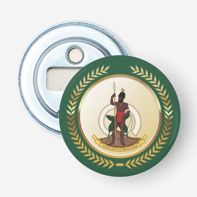 Vanuatu Coat of Arms Bottle Opener (Front)