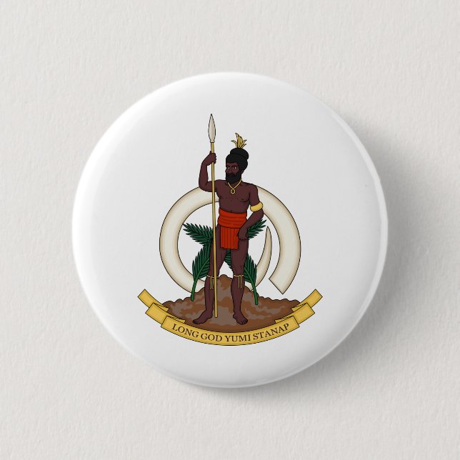 vanuatu emblem 2 inch round button (Front)