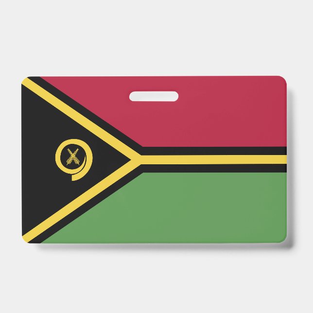Vanuatu flag badge (Front)