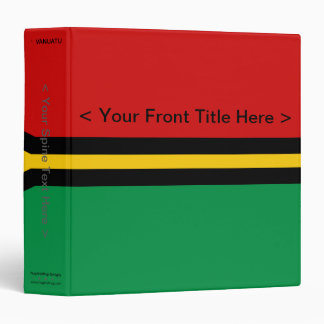 Vanuatu Flag Binder