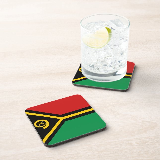 Vanuatu Flag Coaster (Right Side)