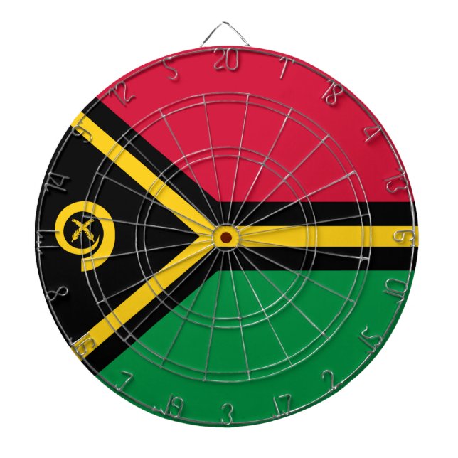 Vanuatu Flag Dartboard (Front)