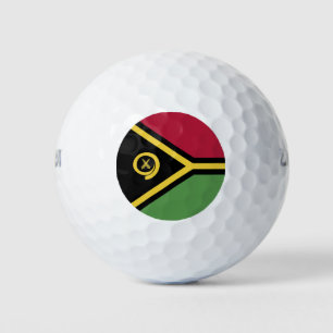 Vanuatu flag golf balls