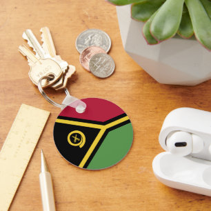 Vanuatu flag keychain