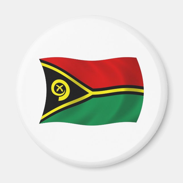 Vanuatu Flag Magnet (Front)