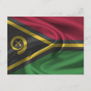 Vanuatu Flag Postcard