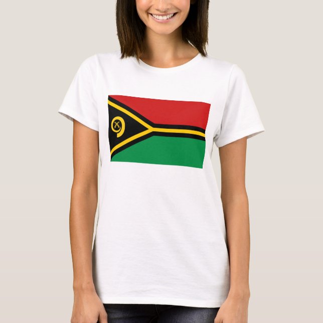 Vanuatu Flag x Map T-Shirt (Front)