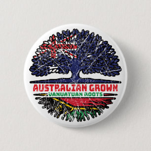 Vanuatu Vanuatuan Vanuan Australian Australia Tree 2 Inch Round Button