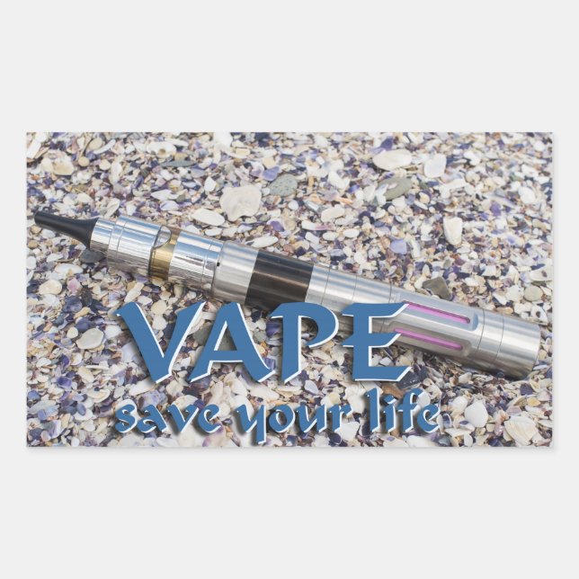 Vape and save your life sticker (Front)