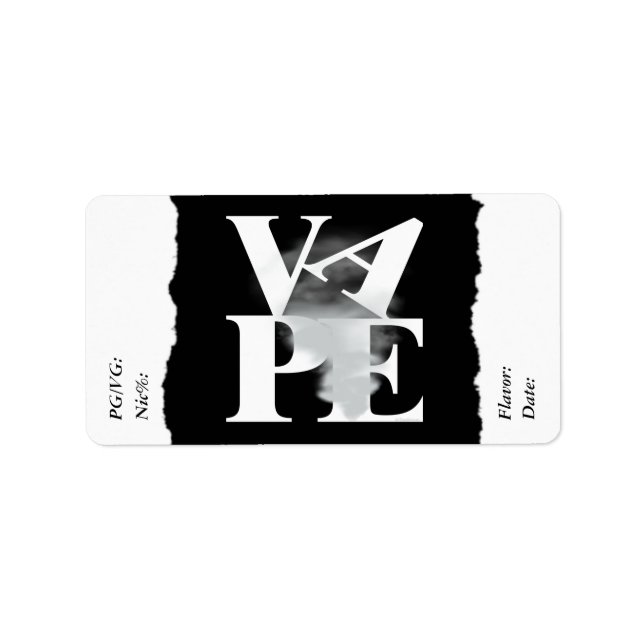 Vape | DIY E-Juice Label LOVE VAPE  by VapeGoat (Front)