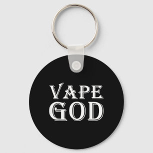Vape God Funny Vaping Costume For Anti Smokers Who Keychain
