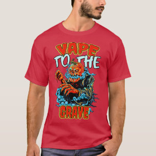 Vape Halloween funny Vapers Pumpkin T-Shirt