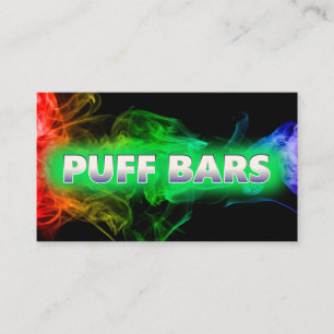 Vape Puff Bar Black Business Card