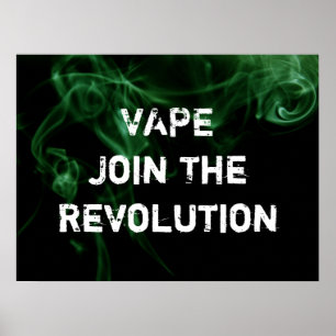 Vape Revolution Green Smoke Premium Poster