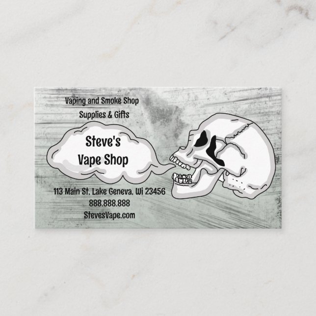 Vape Shop    Business Card (Front)