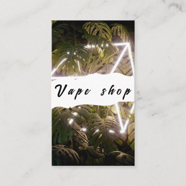 Vape Shop Fumer Carte de visite de cigarettes (Devant)