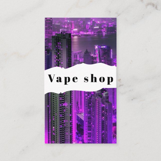 Vape Shop Fumer Carte de visite de cigarettes (Devant)