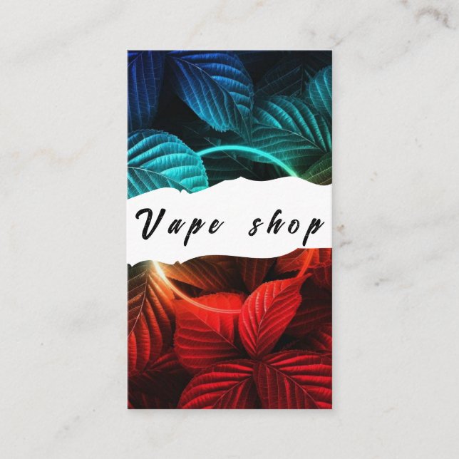Vape Shop Fumer Carte de visite de cigarettes (Devant)