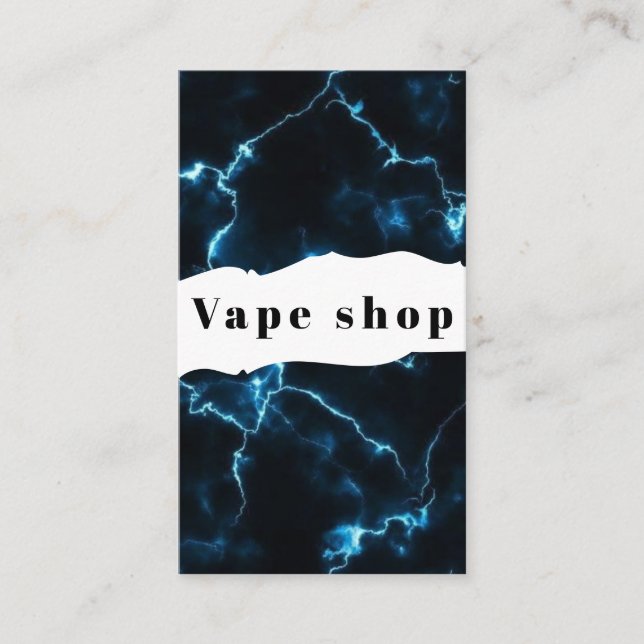 Vape Shop Fumer Carte de visite de cigarettes (Devant)