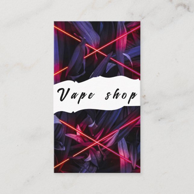 Vape Shop Fumer Carte de visite de cigarettes (Devant)