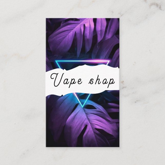 Vape Shop Fumer Carte de visite de cigarettes (Devant)