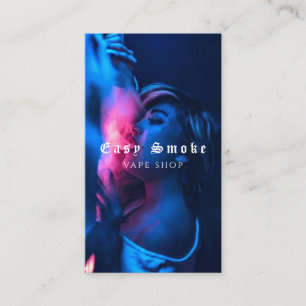 Vape Shop Fumer Carte de visite noir