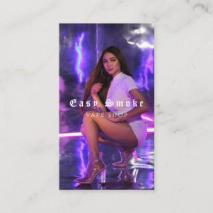 Vape Shop Fumer Carte de visite noir