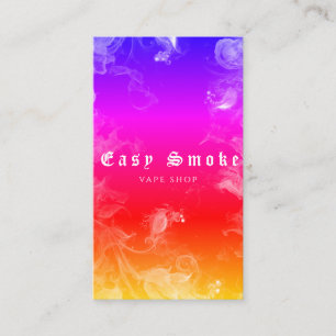 Vape Shop Rainbow Smoke Carte de visite