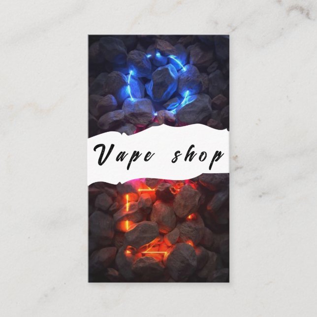 Vape Shop Smoke Cigarette Business Card (Front)