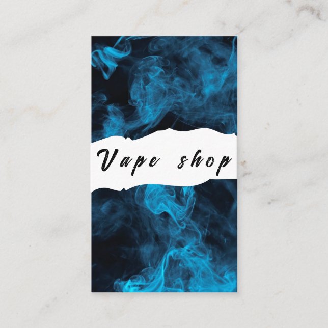 Vape Shop Smoke Cigarette Business Card (Front)