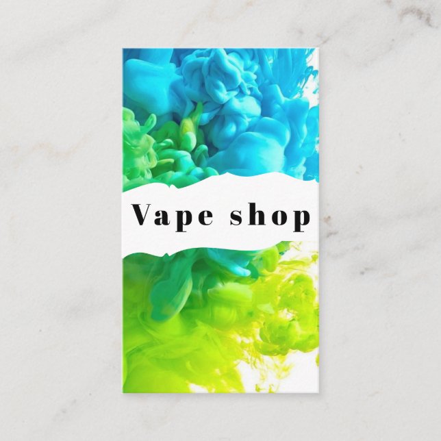 Vape Shop Smoke Cigarette Business Card (Front)