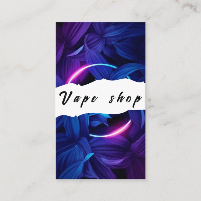 Vape Shop Smoke Cigarette Business Card (Front)
