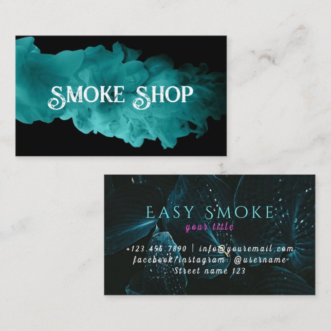 Vape Smoke Shop Store Electronic Cigarette Business Card (Front/Back)