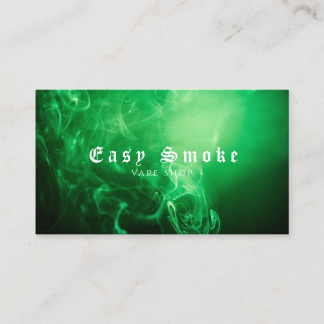 Vape Smoke Shop Store Electronic Cigarette Business Card (Front)