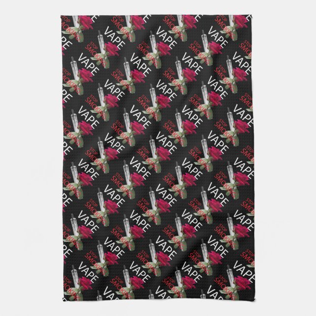 Vape. Stop smoking Kitchen Towel (Vertical)